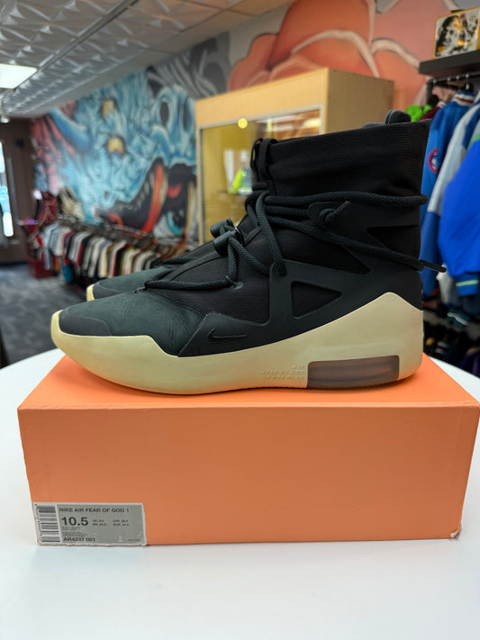 Preowned Black Nike Air Fear Of God 1