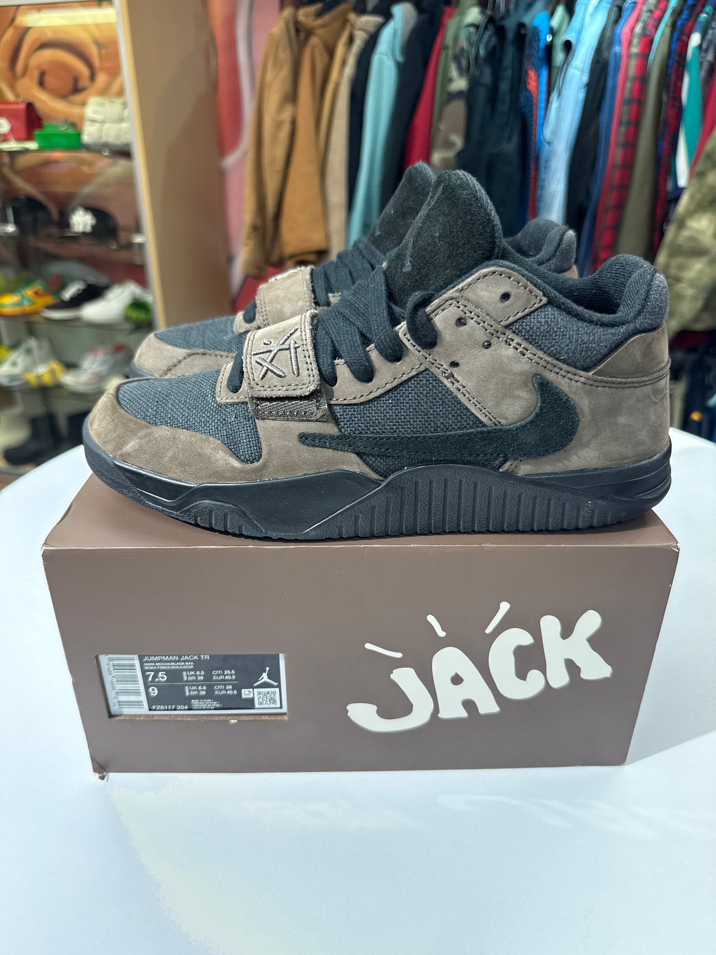 Preowned Dark Mocha Travis Jumpman Jack