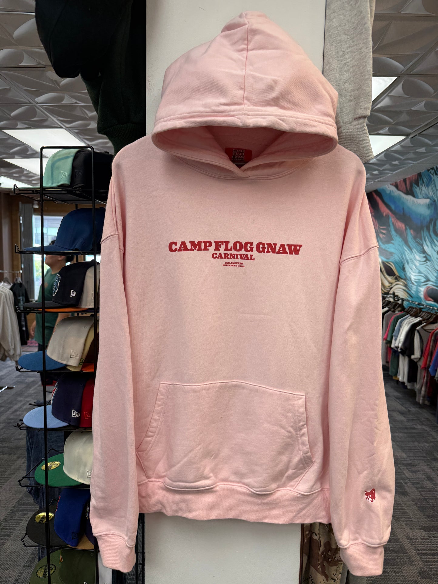 Camp Flog Gnaw 2023 Pink Hoodie