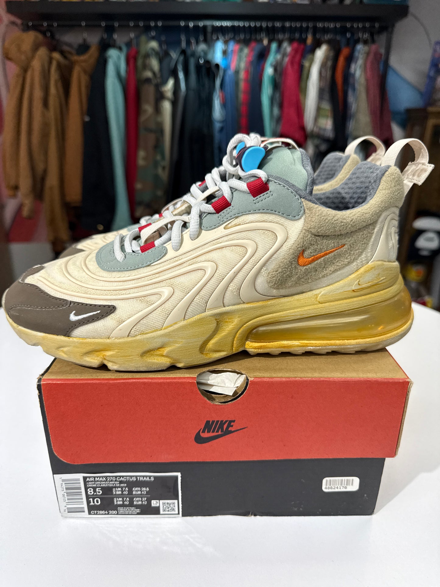 Preowned Travis Scott Nike Air Max 270 Cactus Trails