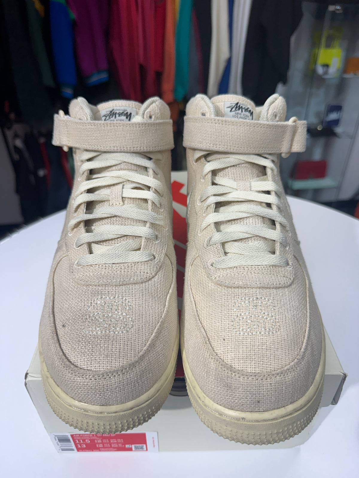 Preowned Fossil Stussy AF1 Mid