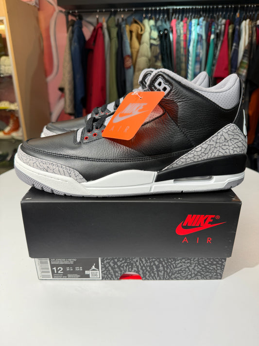 New Black Cement Jordan 3 (2024)