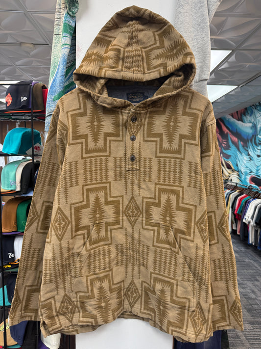 Pendleton Jacquard Brown Hoodie