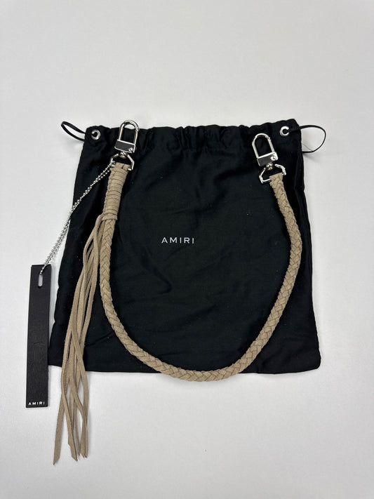 Amiri Suede Leather Wallet Chain