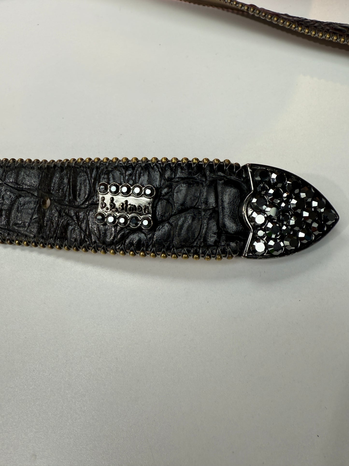 B.B. Simon Croc Belt