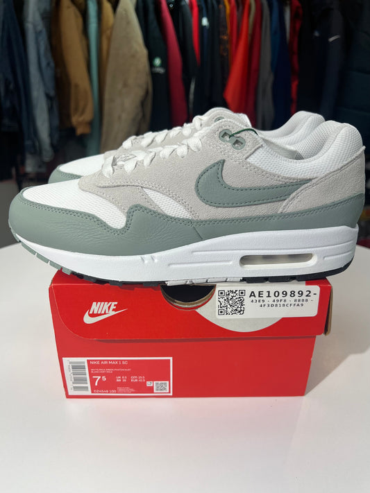 New Nike Air Max 1 Mica Green/White