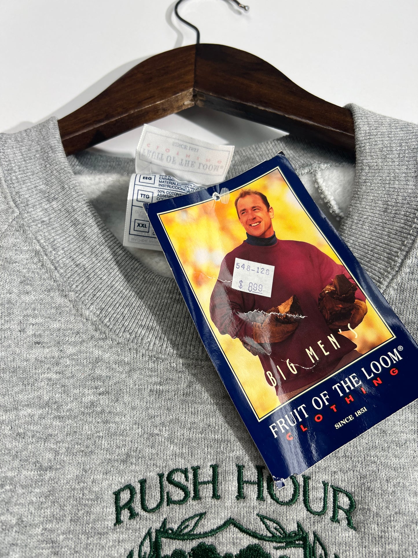 Rush Crest Crewneck Sweatshirt Grey/Green