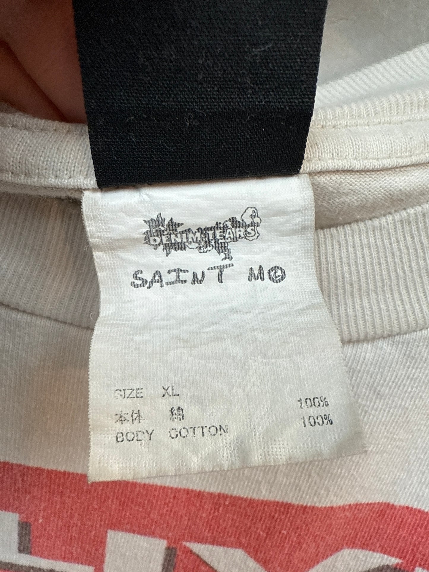 Saint Michael Denim Tears 2 Lives Crew Tee