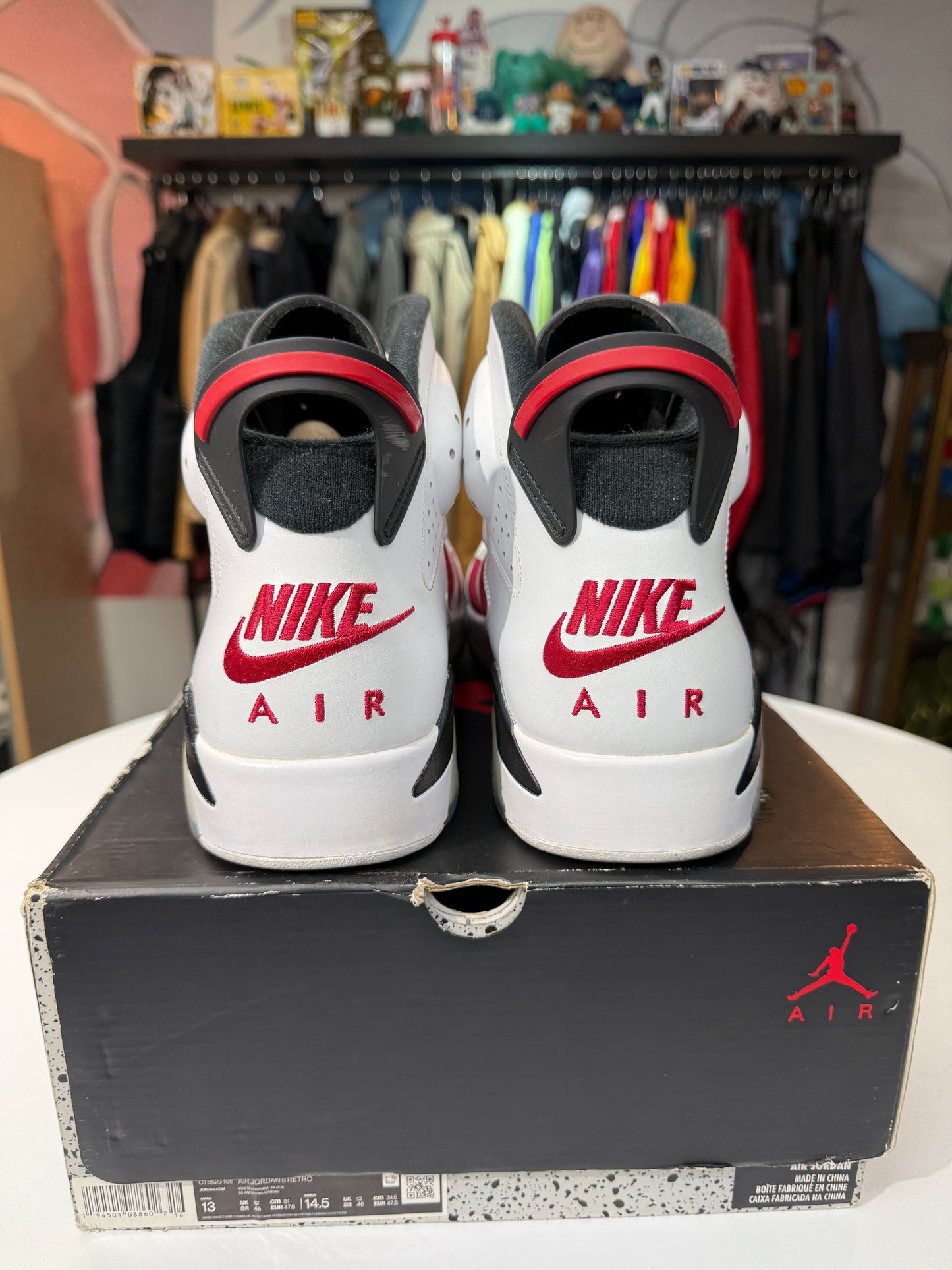 Preowned Jordan 6 Carmine (2021)