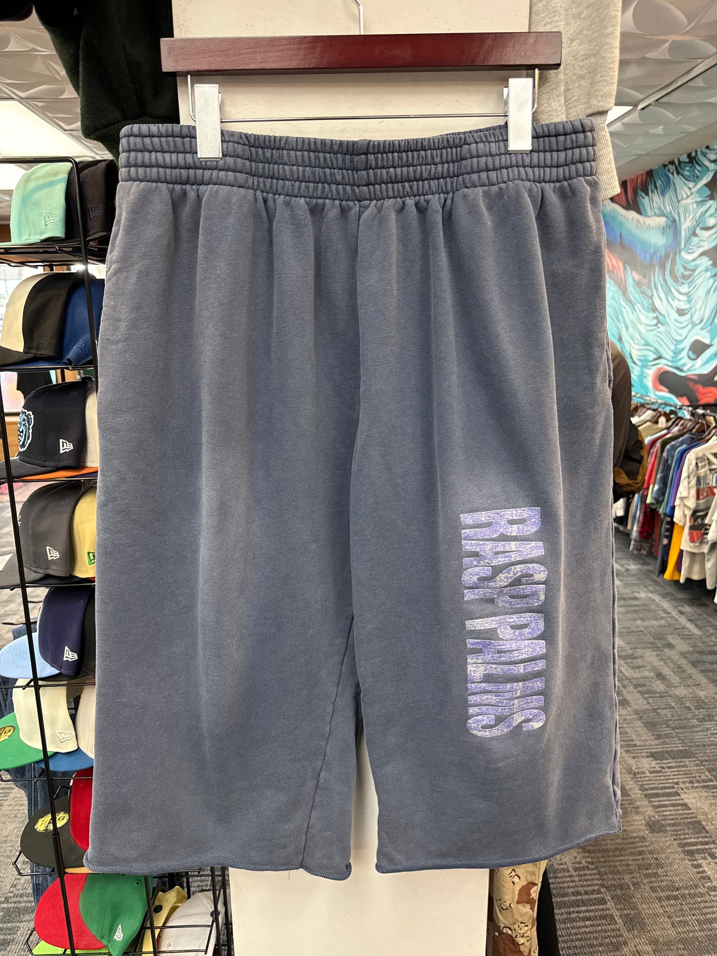 GV Raspberry Hills Rasp Palms Cut Off Sweat Shorts