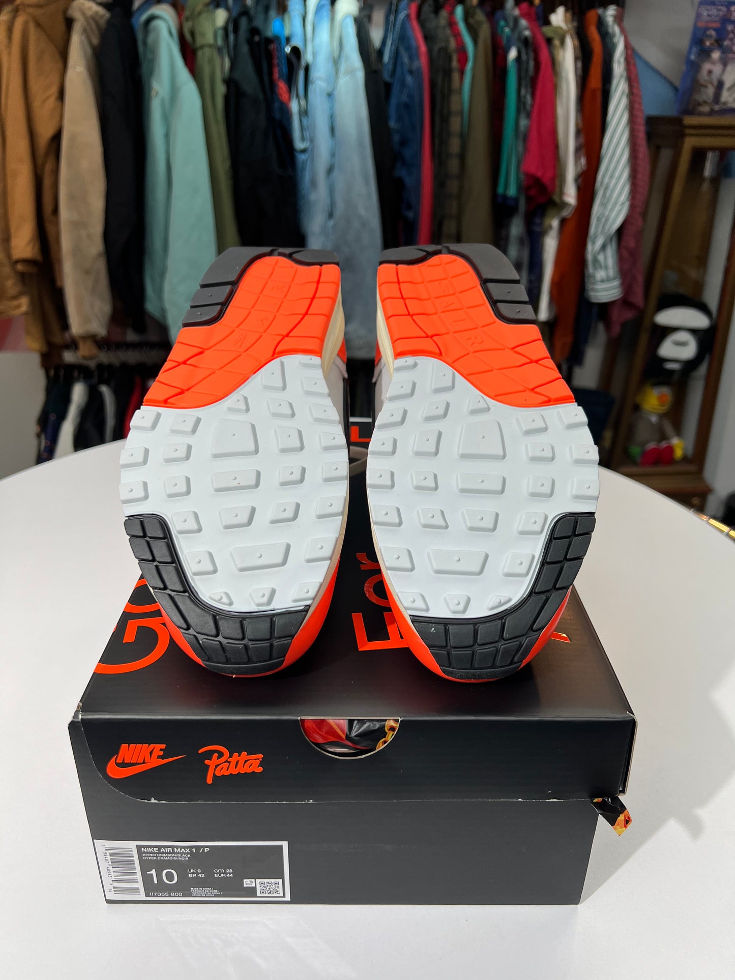 New Nike Air Max 1 Patta Waves Hyper Crimson