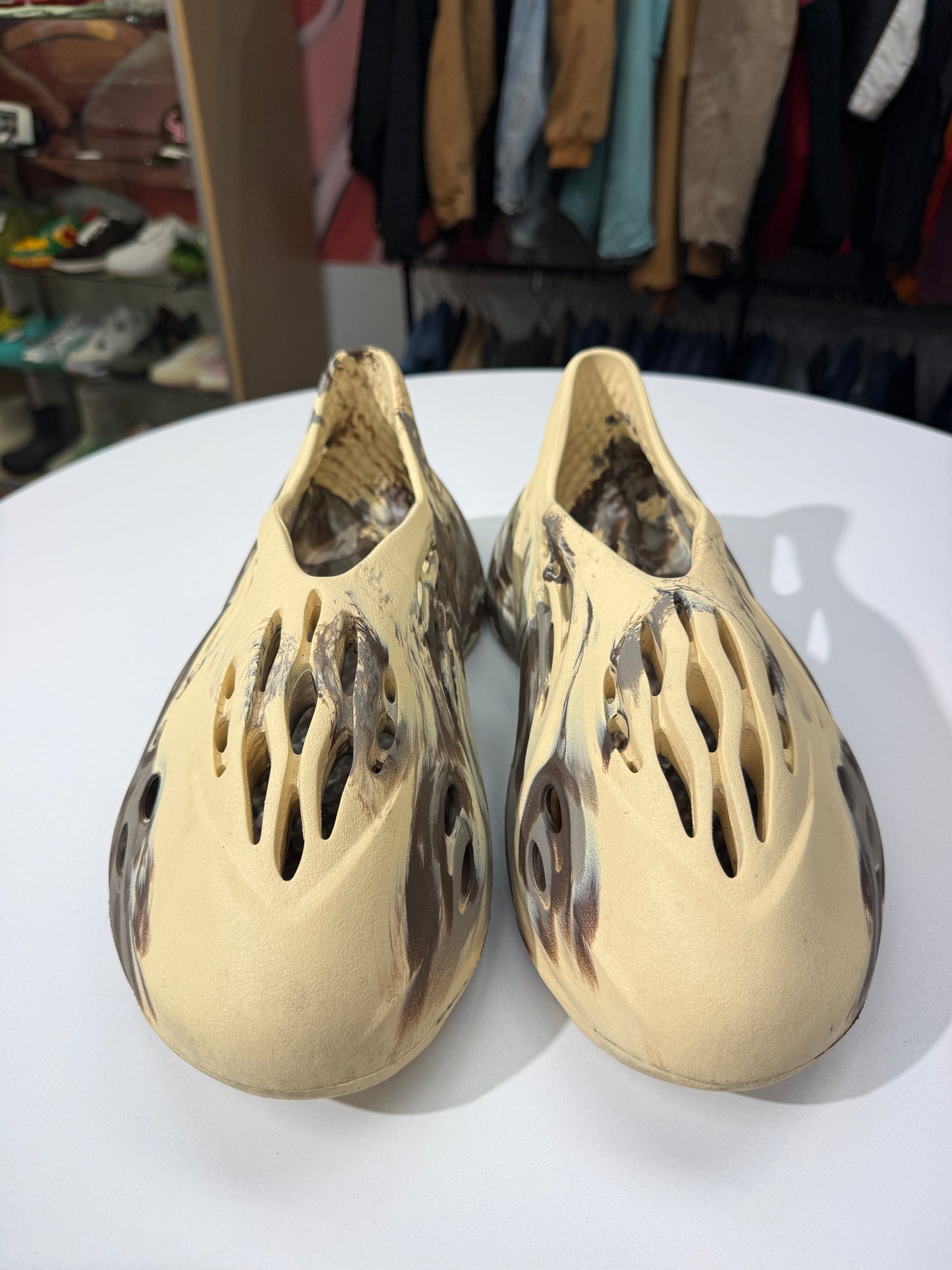 Preowned MX Cream Clay Adidas Yeezy Foam Rnnr