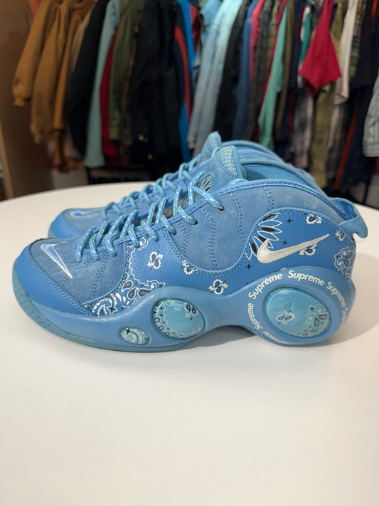 Preowned Supreme University Blue Air Zoom Flight 95