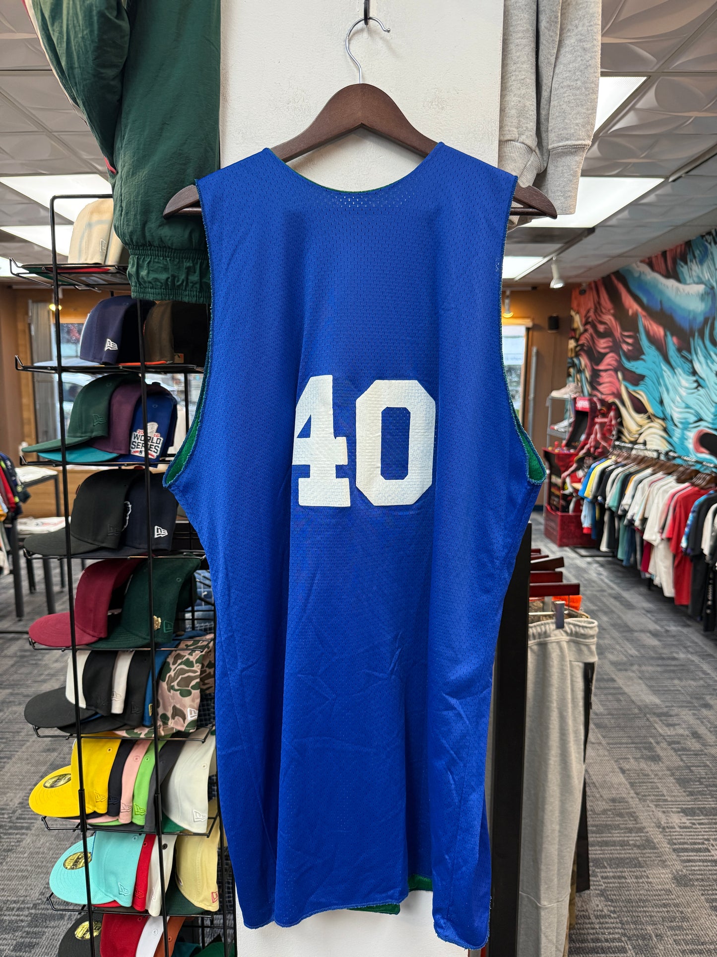 Vintage Champion Dallas Mavericks Practice Reversible Jersey