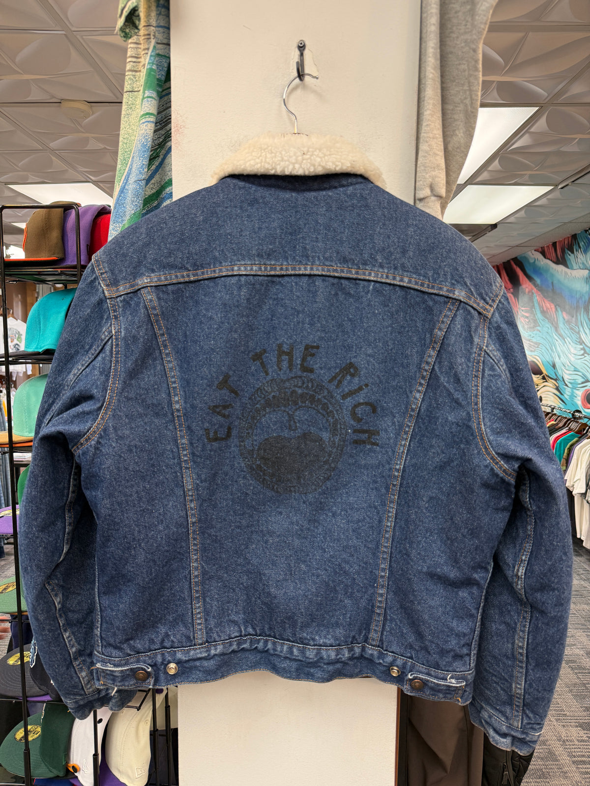 Vintage Levi’s ‘Eat The Rich’ Denin Jacket