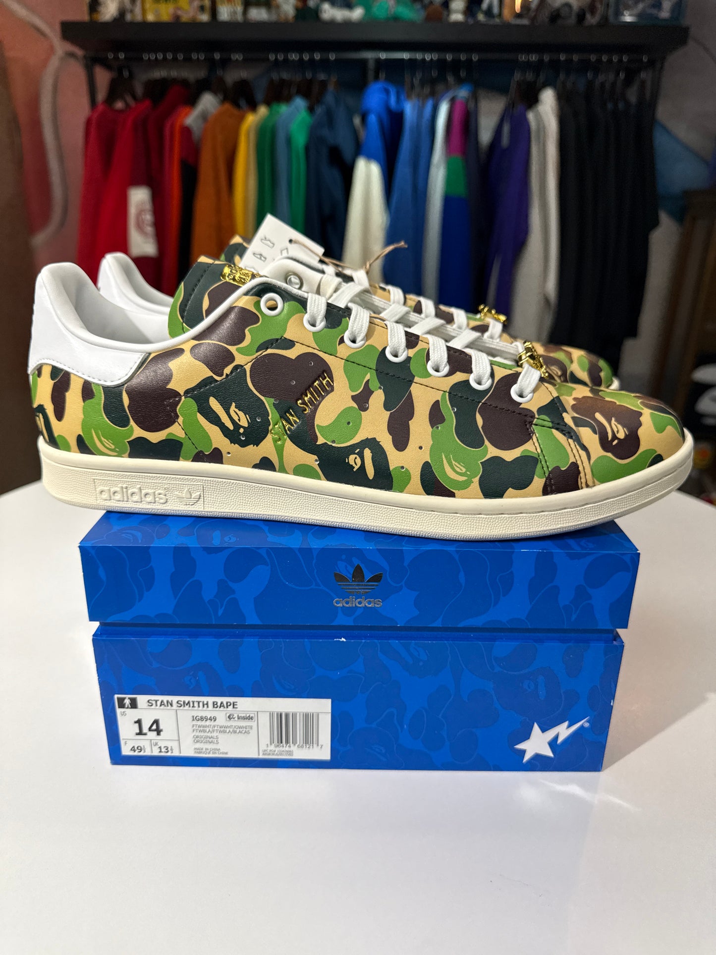 New Bape x Adidas Stan Smith ABC Camo