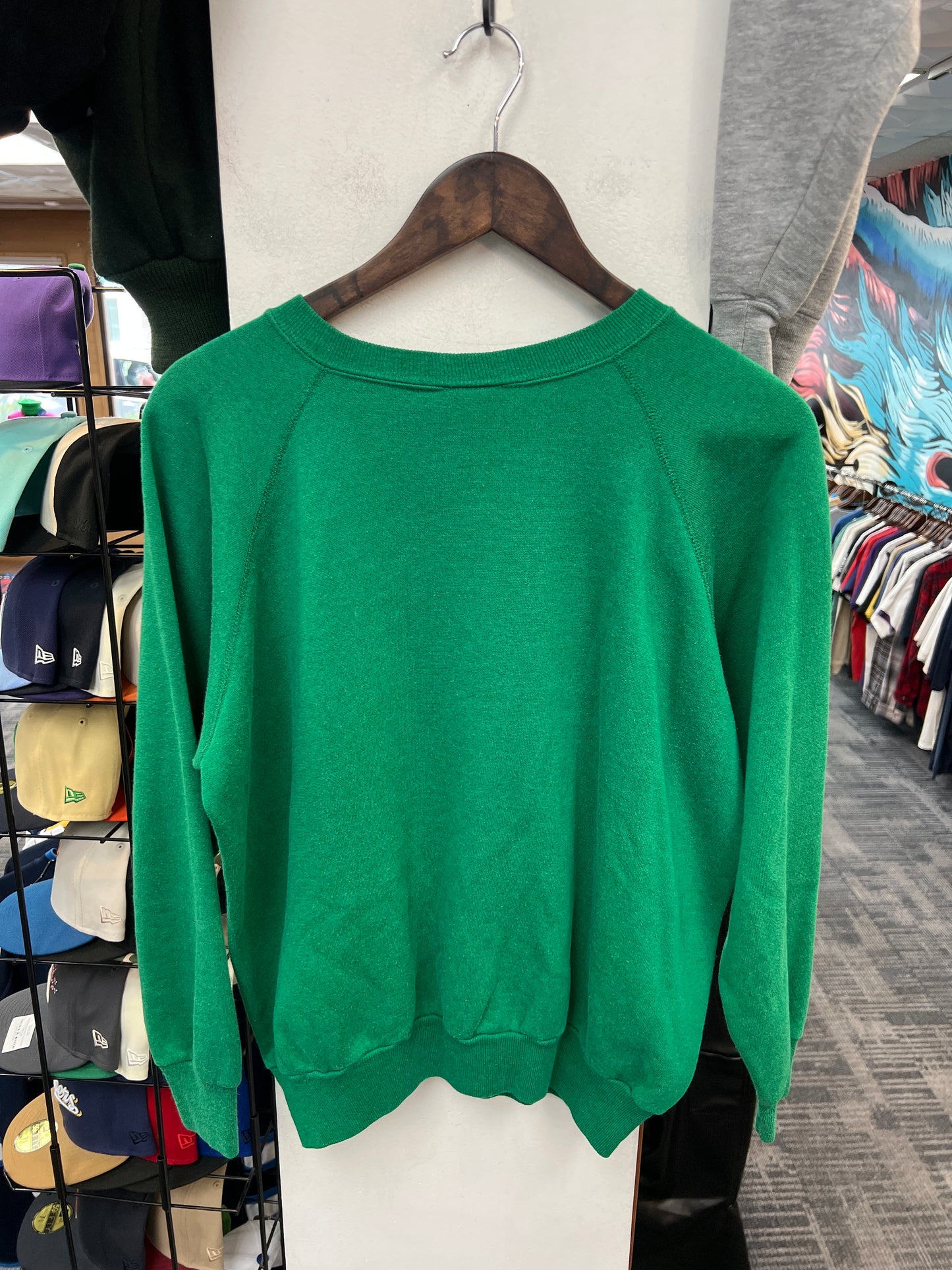 Rush Crest Green/Grey Crewneck