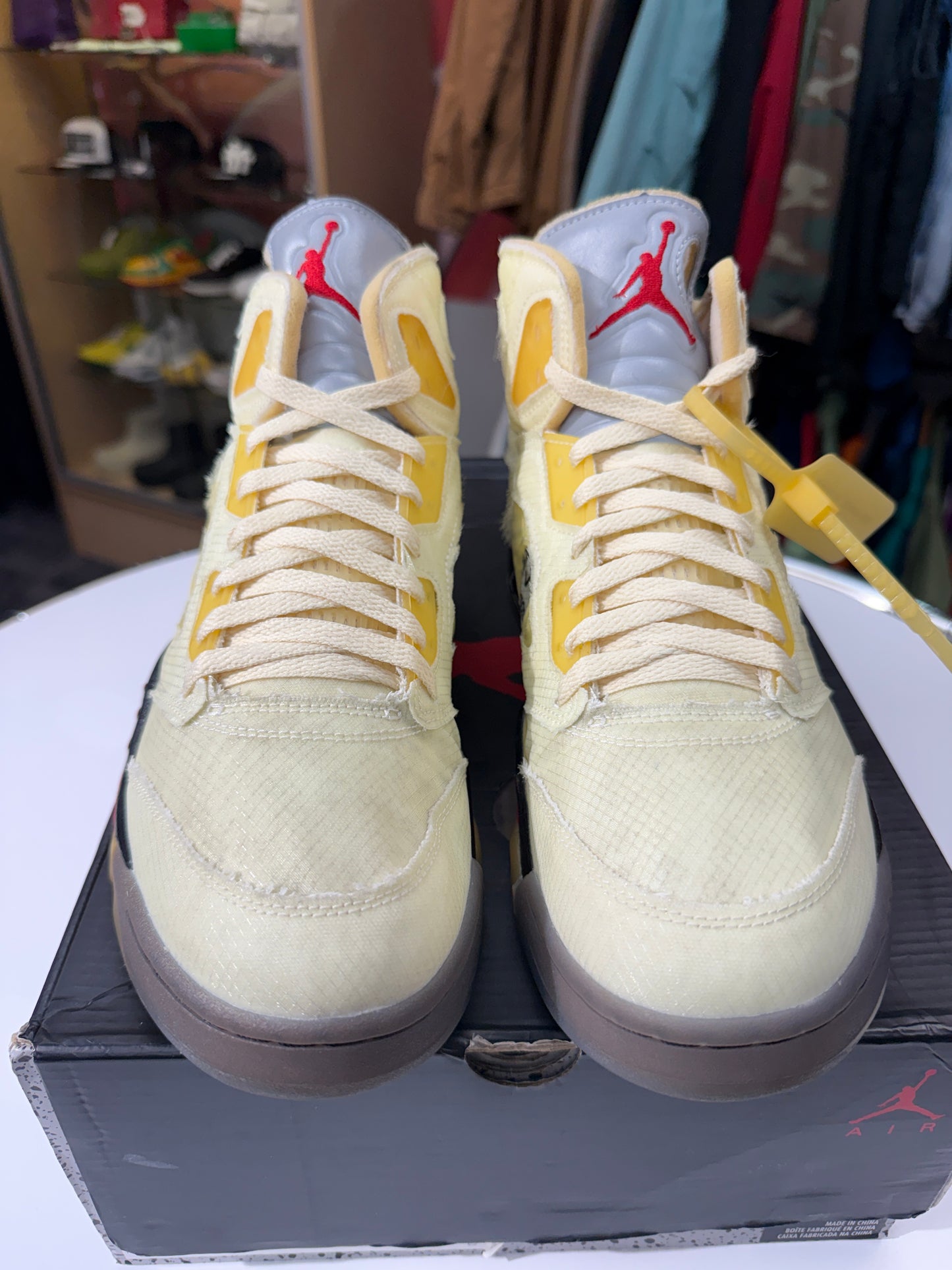 Preowned Sail Off-White Jordan 5