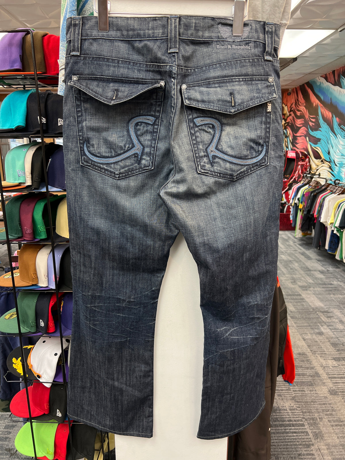 Rock & Republic Dark Wash Bootcut Fit Denim Jeans