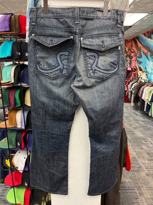 Rock & Republic Dark Wash Bootcut Fit Denim Jeans