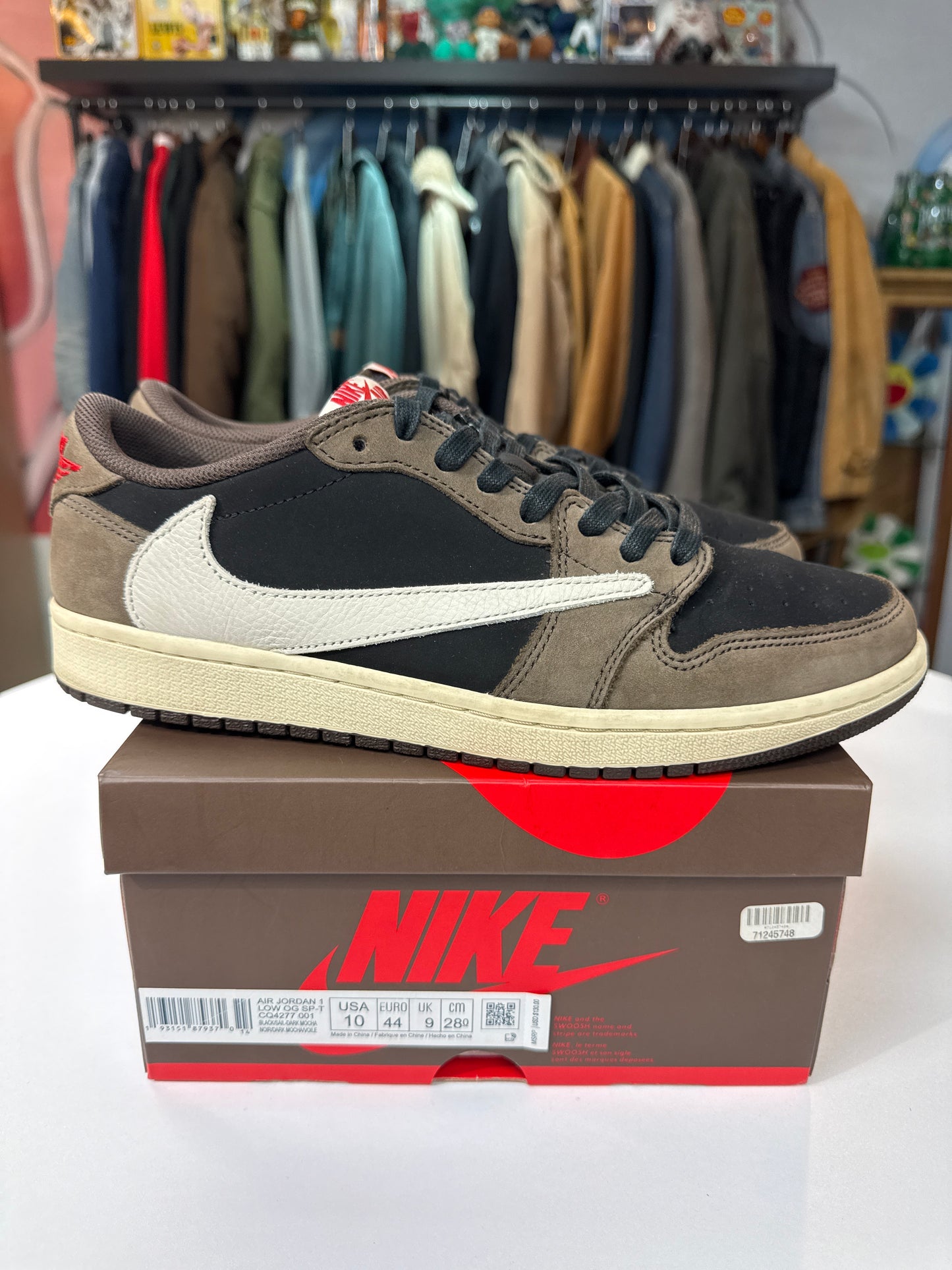 Preowned Travis Scott Jordan 1 Low Mocha OG