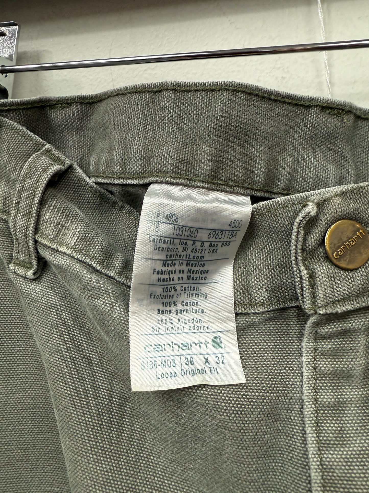 Vintage Olive Carhartt Double Knees