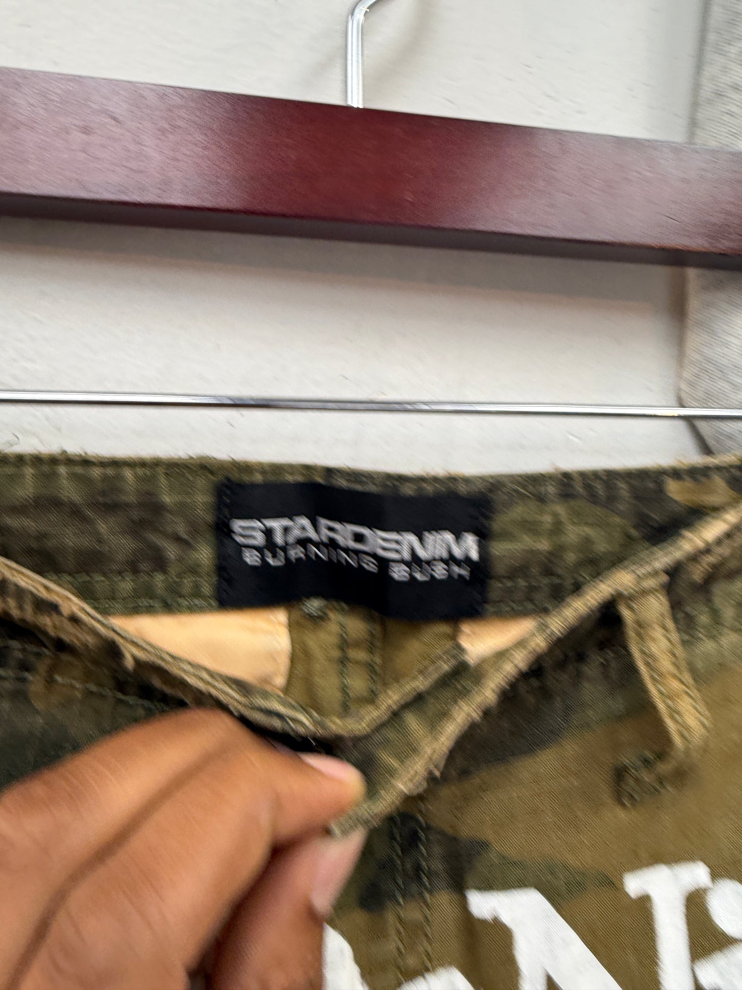 Star Denim Burning Bush Cargo Shorts