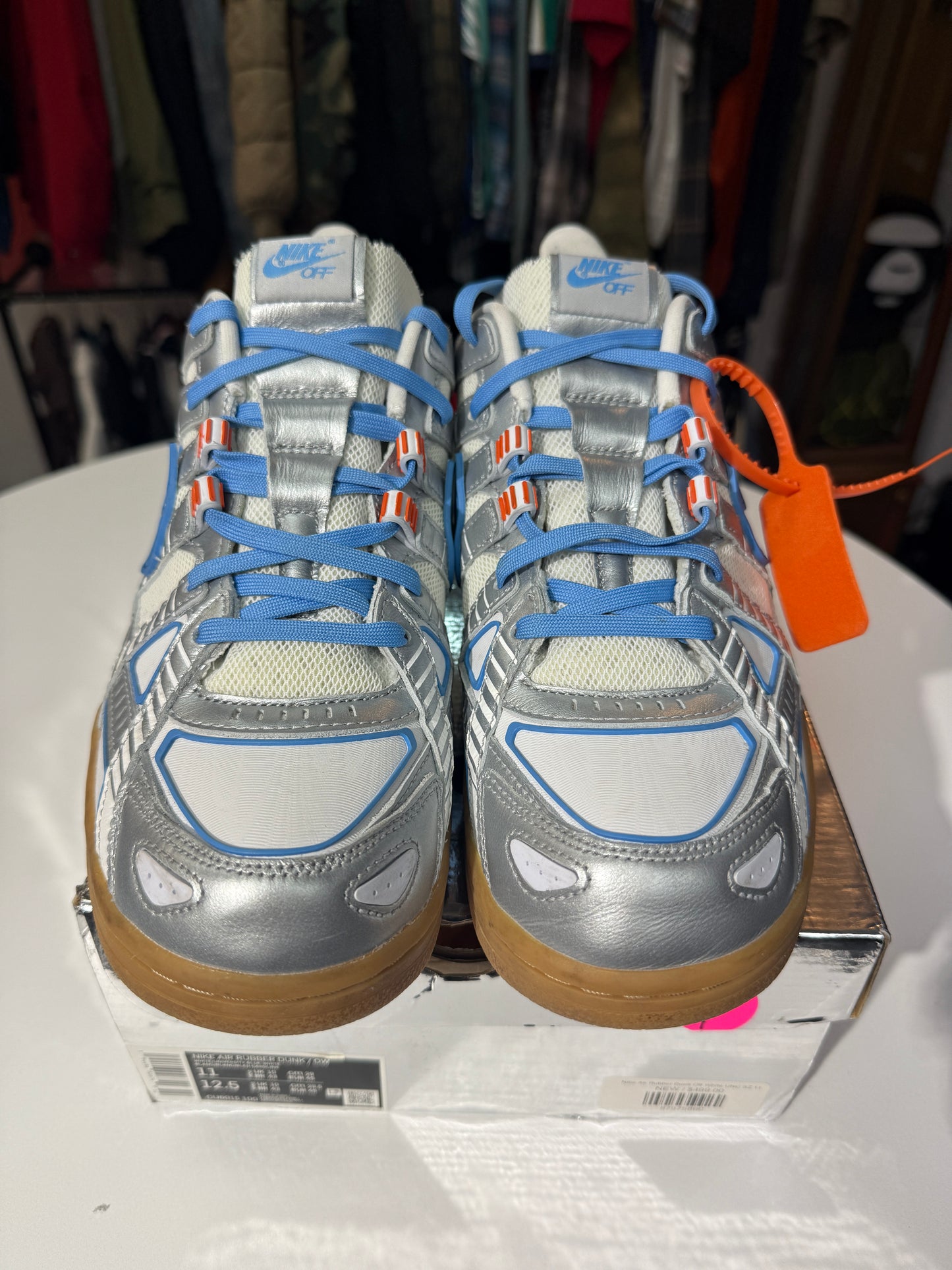 Preowned UNC Off-White Rubber Dunk