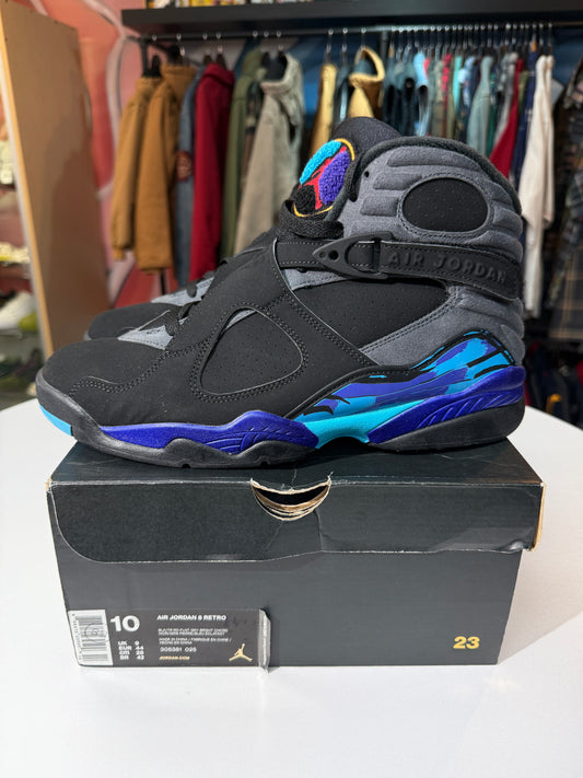 Preowned Aqua Jordan 8 (2015)