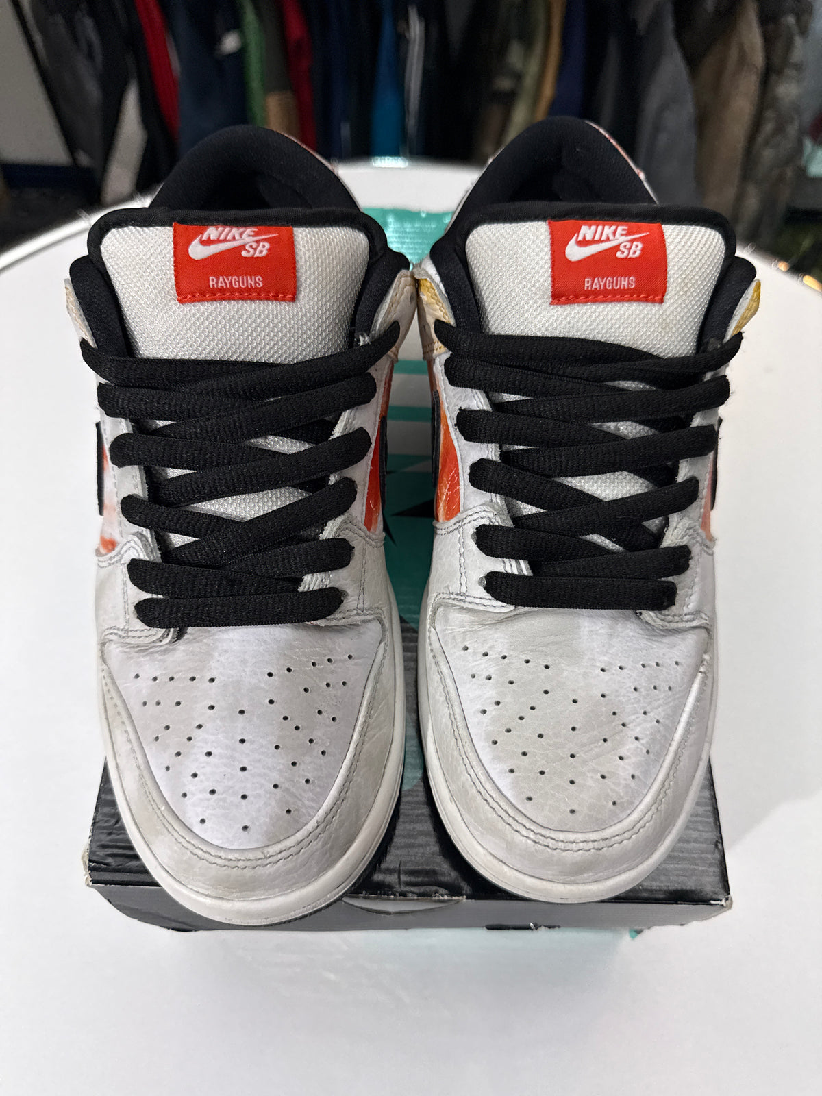 Preowned Nike SB Dunk Low Raygun Tie-Dye White
