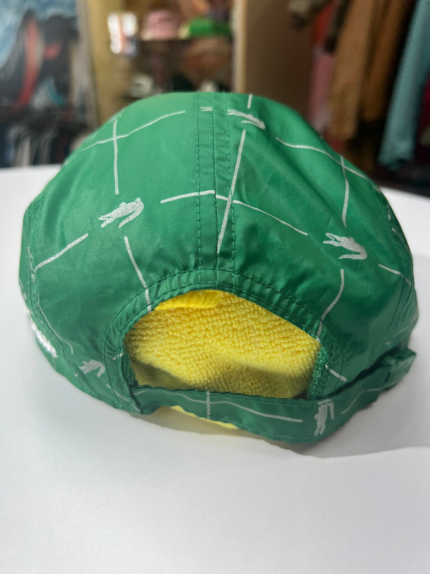 Supreme x Lacoste Reflective Grid Nylon Cap Green