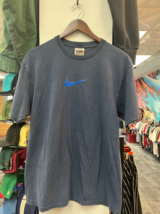 Vintage Nike Blue Center Swoosh Tee