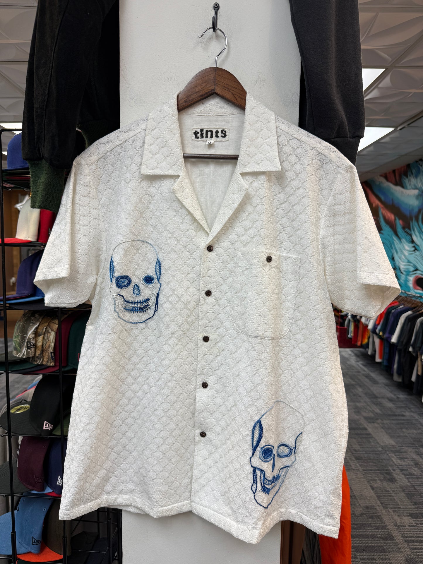 Tints Skull Button Up