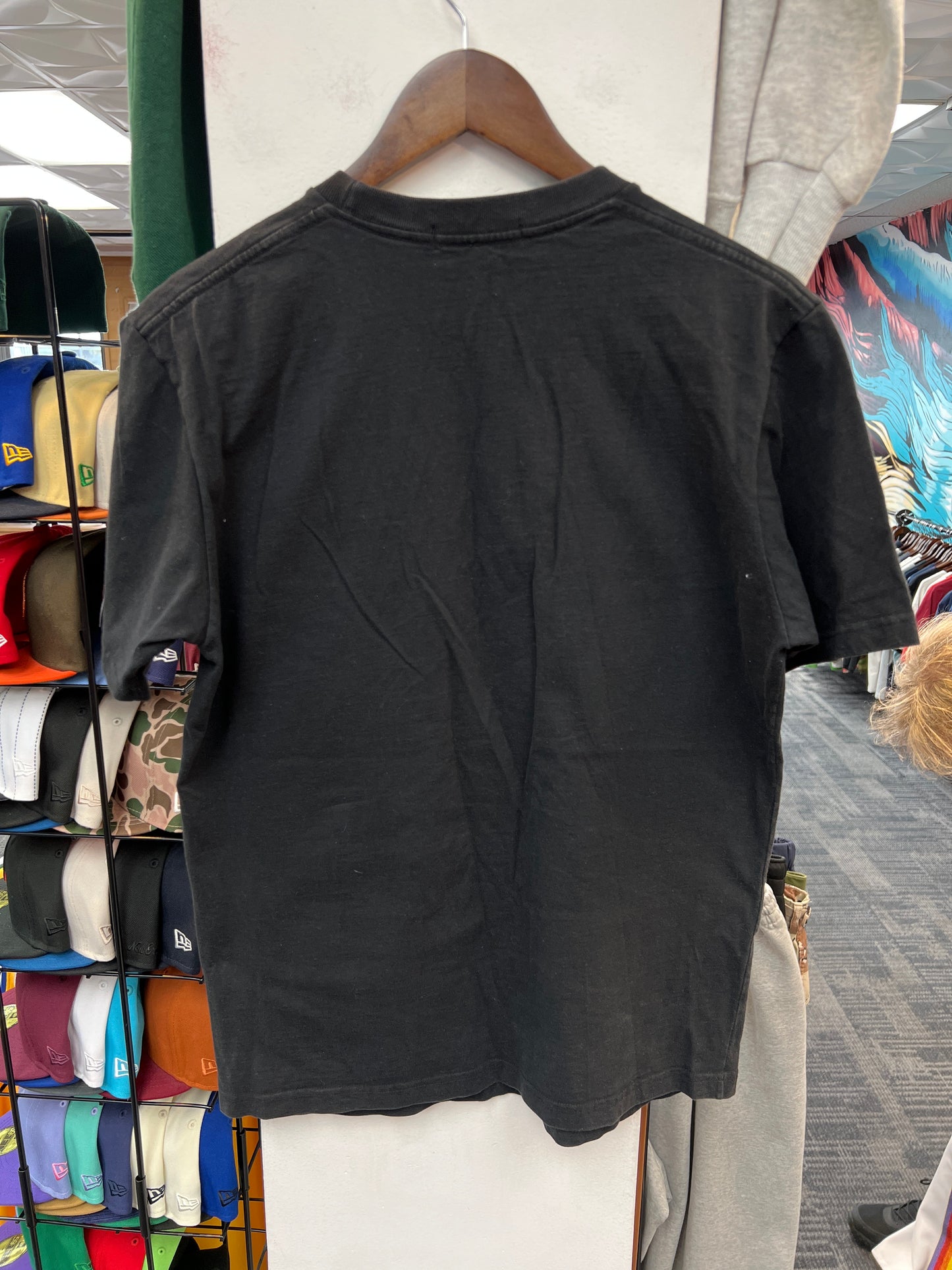 Original Fake KAWS Companion Black Tee