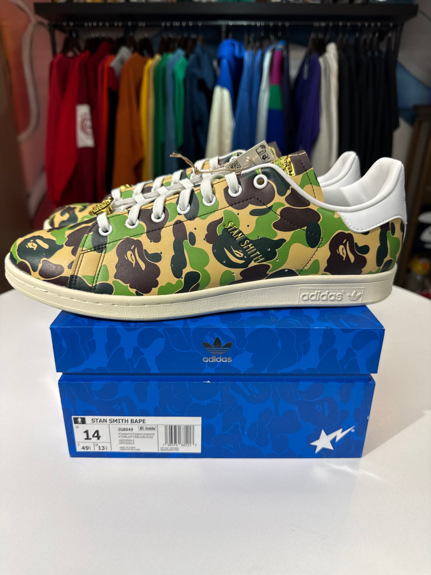 New Bape x Adidas Stan Smith ABC Camo