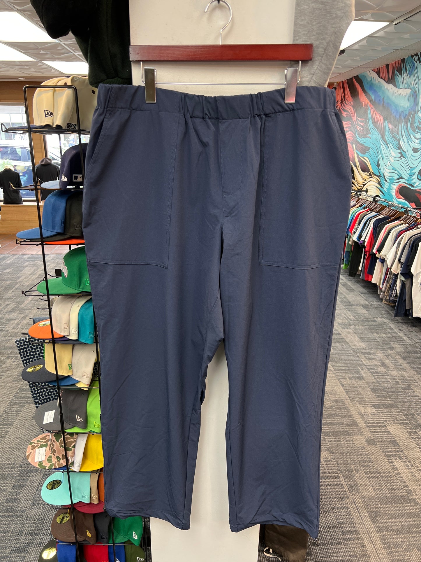 Primitive Skateboarding Navy Blue Nylon Pants
