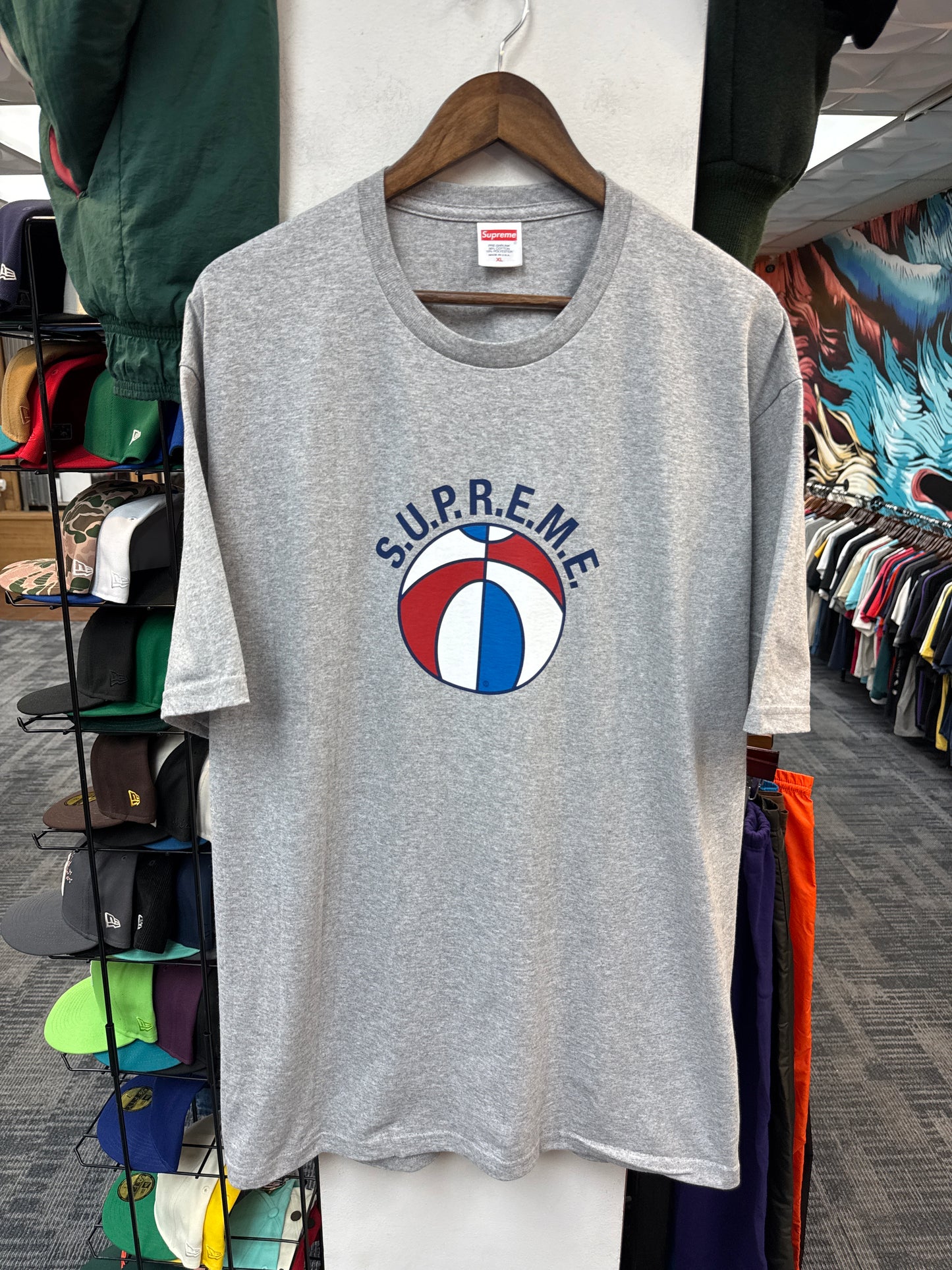 New Supreme League Tee (Heather Grey)