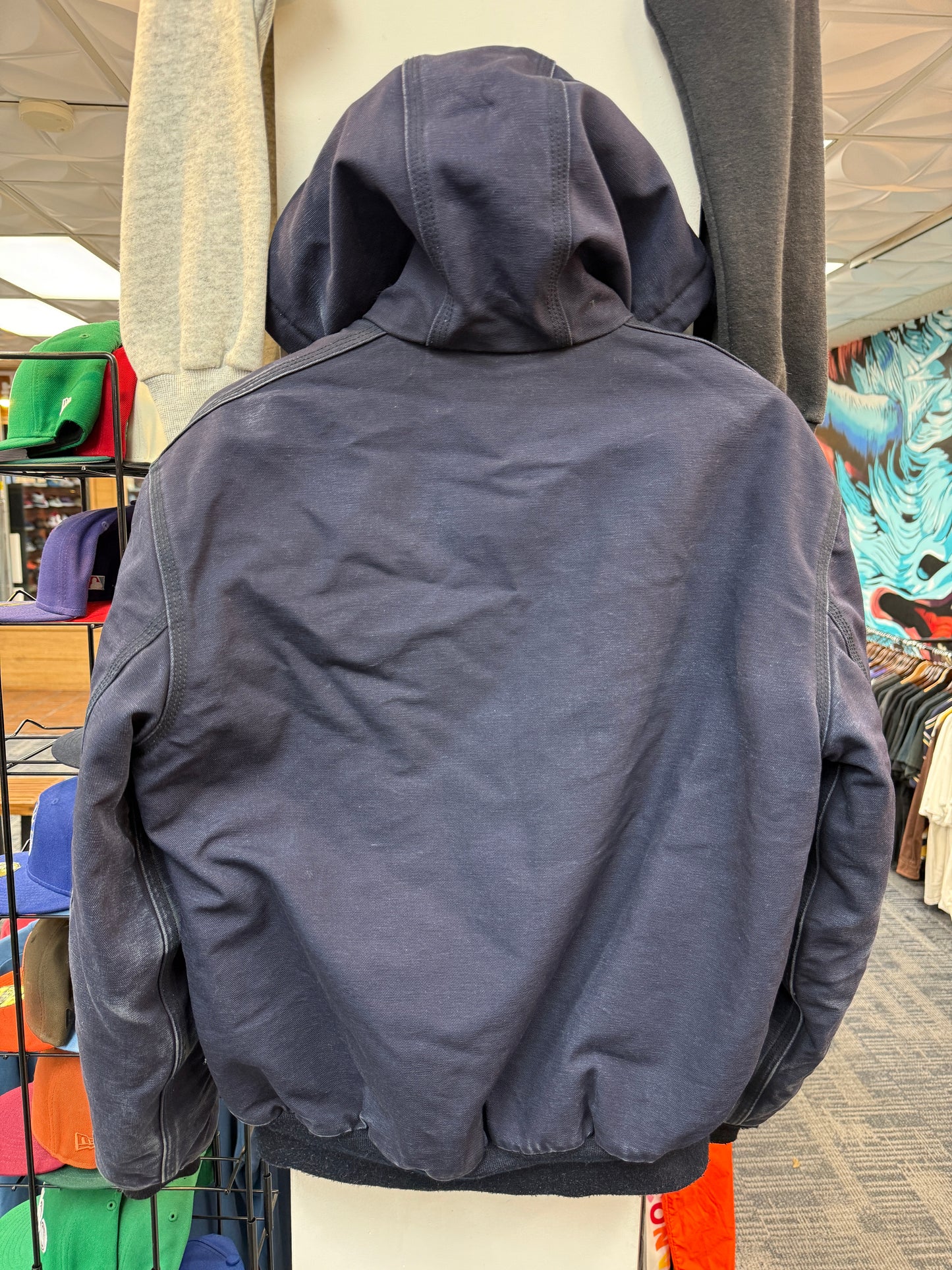 Carhartt FR Navy Hooded Work Jacket