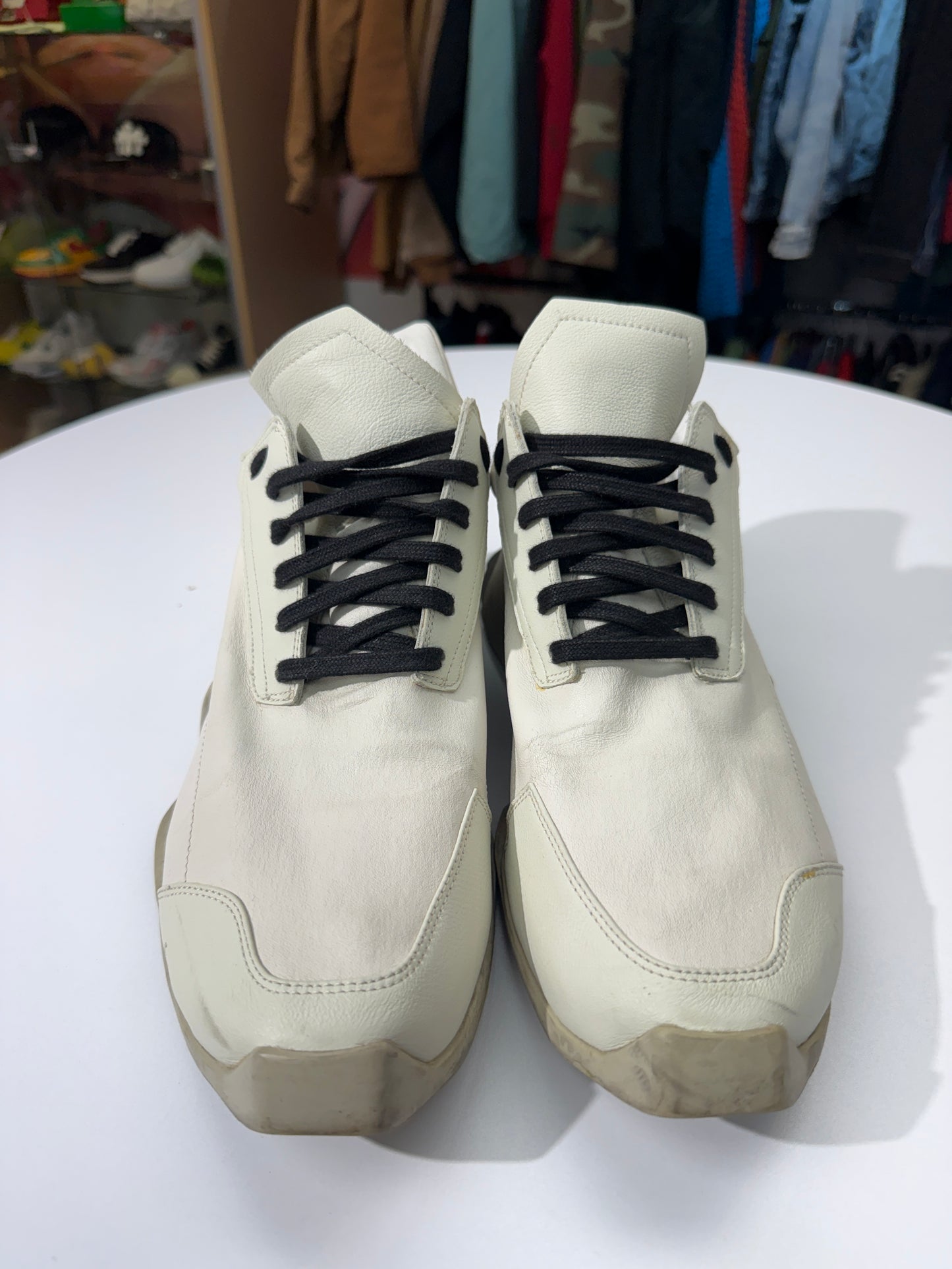 Preowned Rick Owens Milk Level Runner Low Adidas