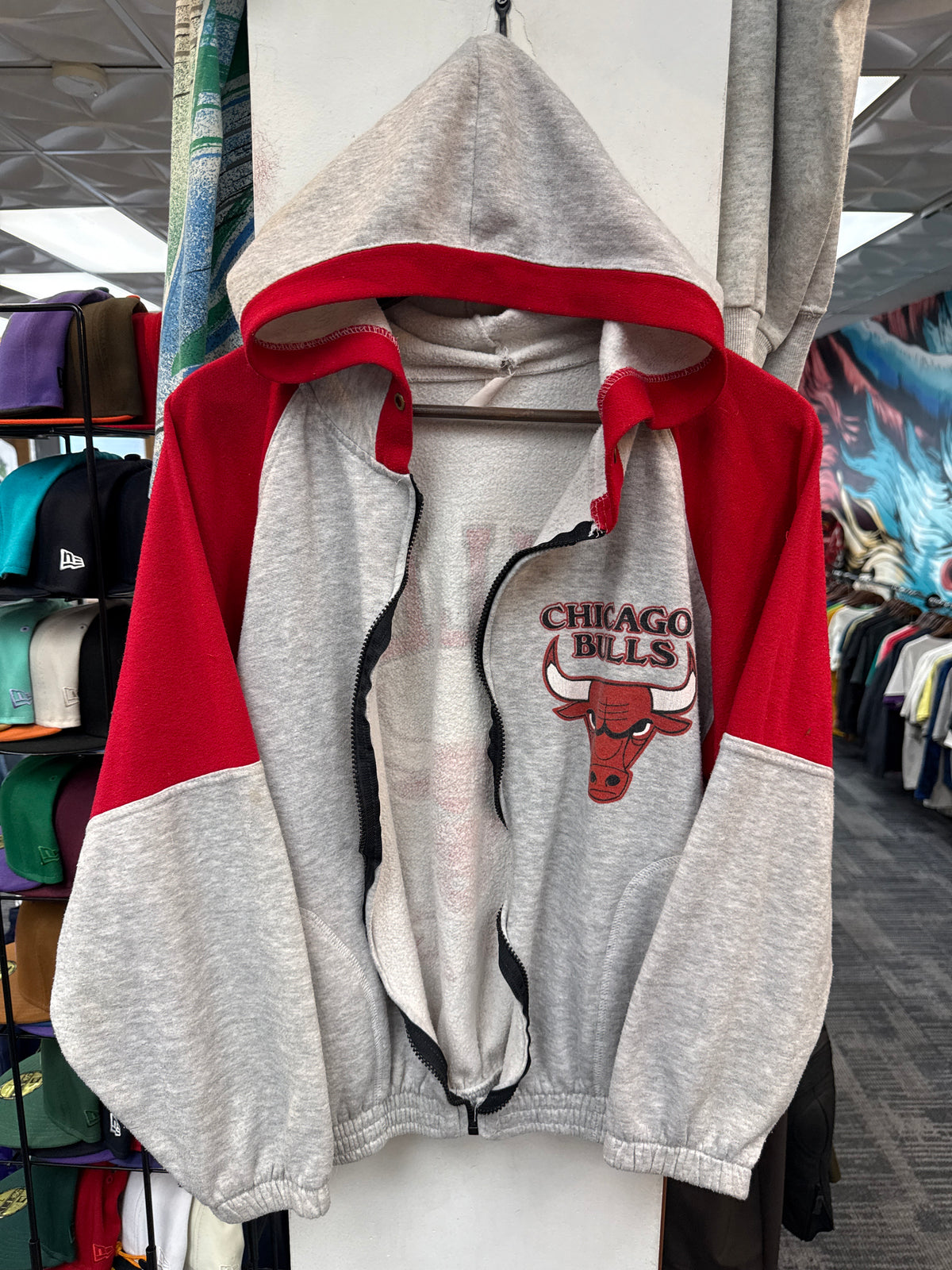 Vintage Chicago Bulls Zip Up Hoodie
