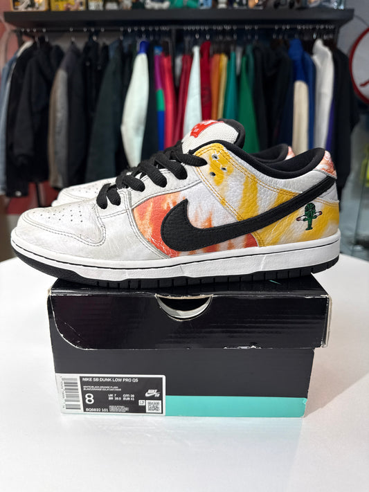 Preowned Nike SB Dunk Low Raygun Tie-Dye White