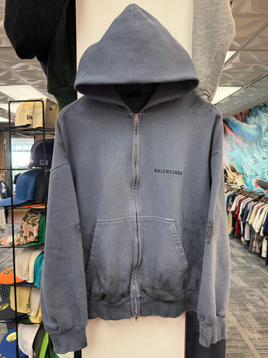 Balenciaga Painted Zip Up Hoodie