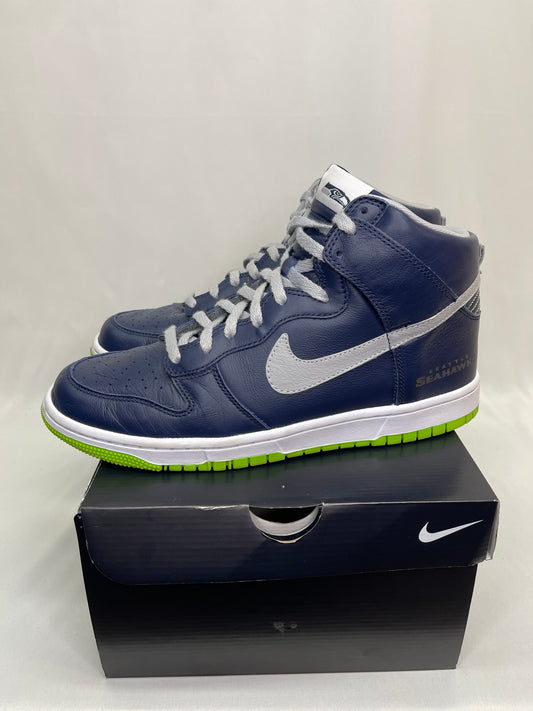 Preowned Nike Dunk High Seahawks