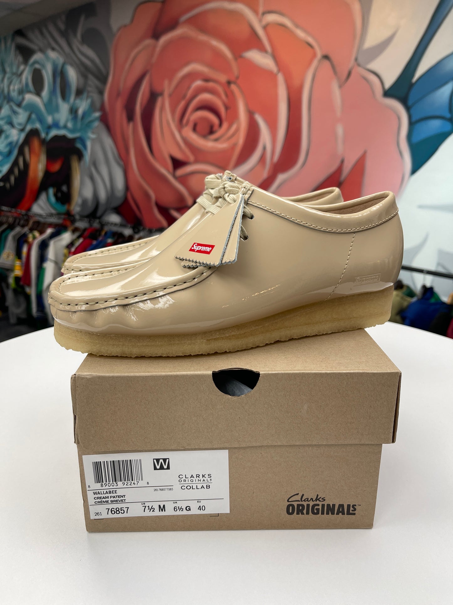 New Supreme Clarks Patent Wallabee