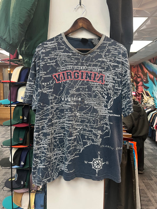 Vintage Virginia Map T-Shirt