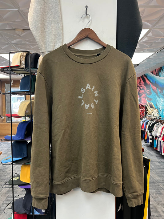 All Saints Green Tierra Crewneck