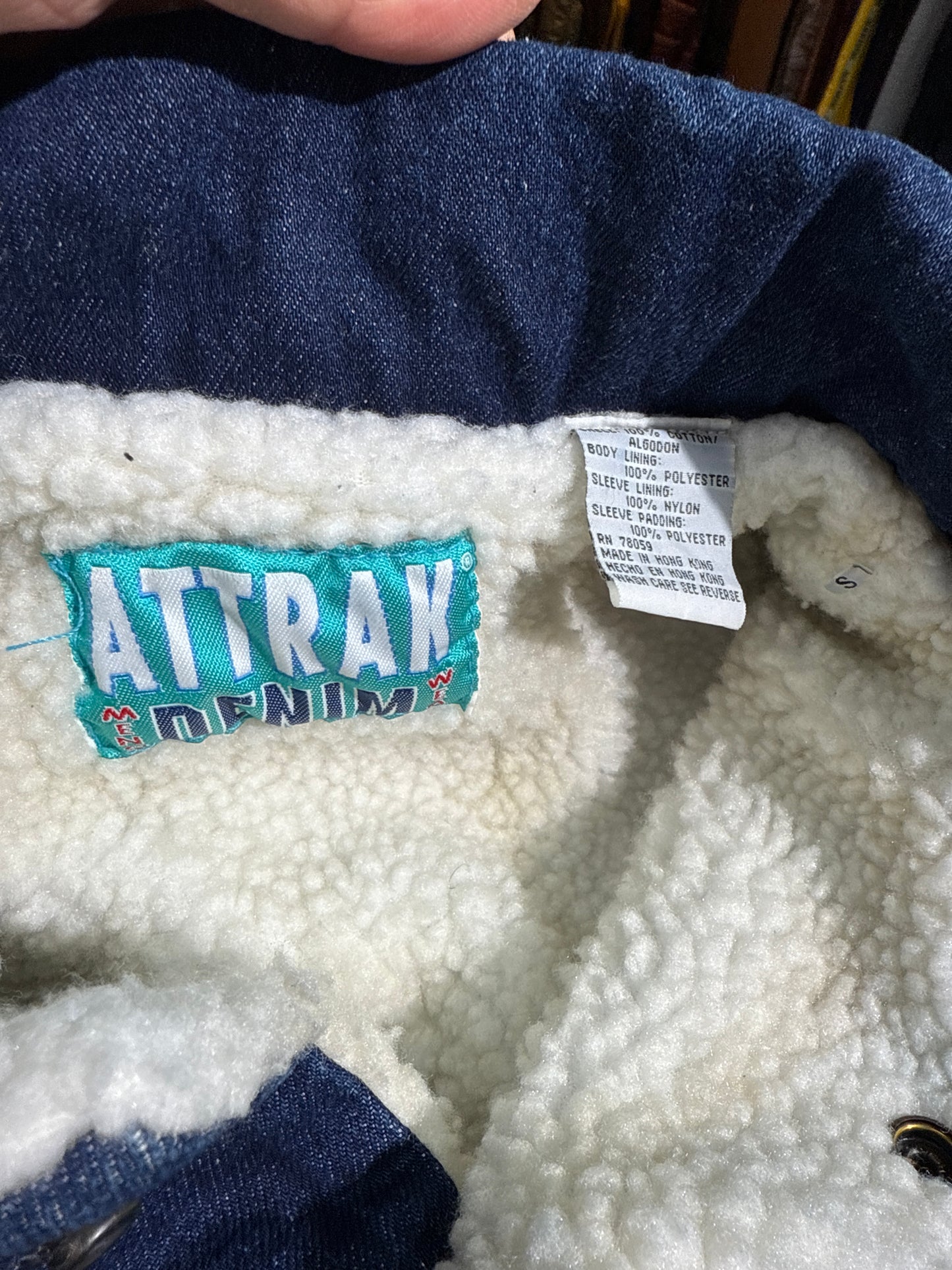 Vintage Attrak Sherpa Denim Jacket