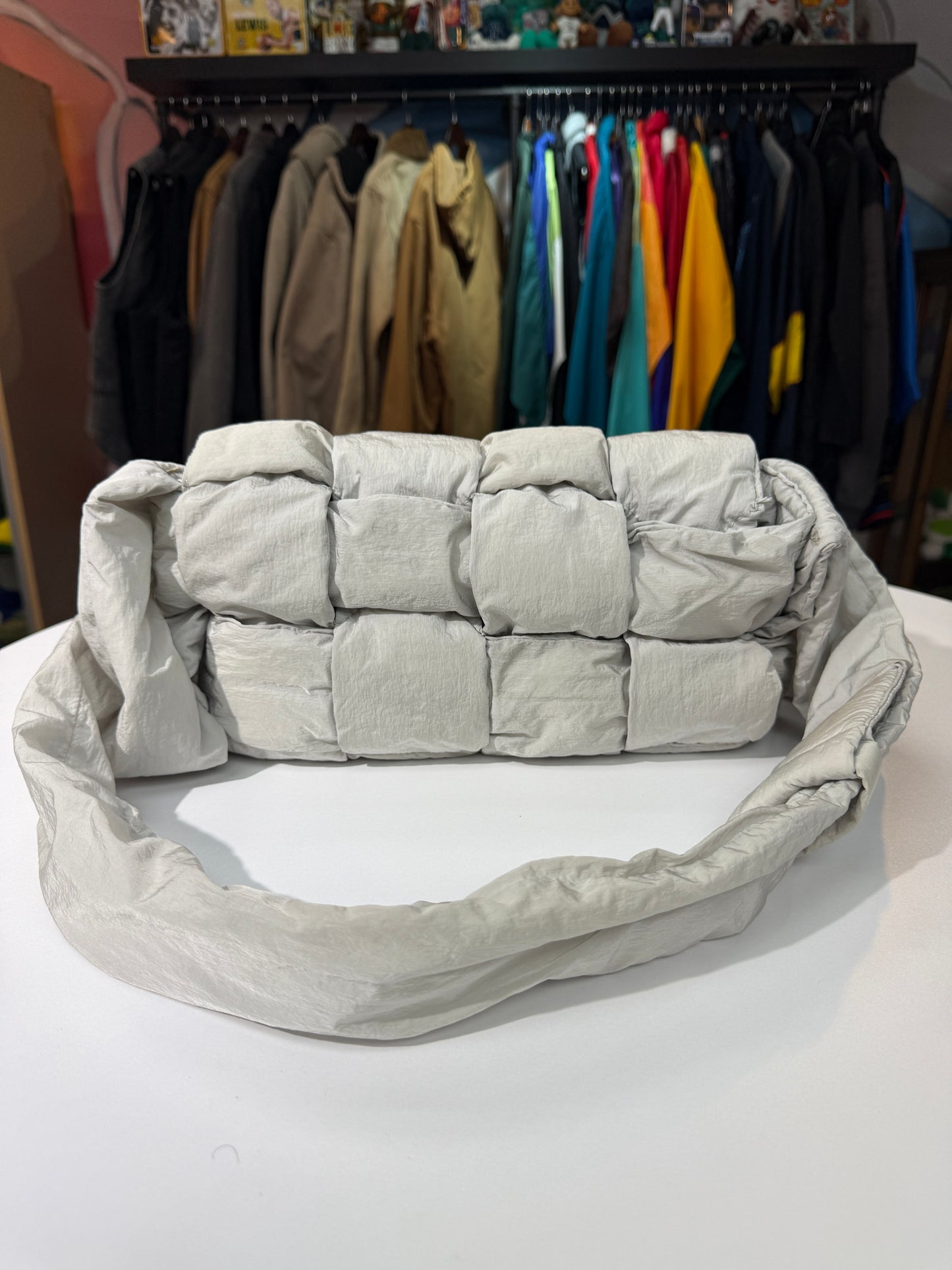 Bottega Veneta Nylon Intrecciato Padded Cassette Bag