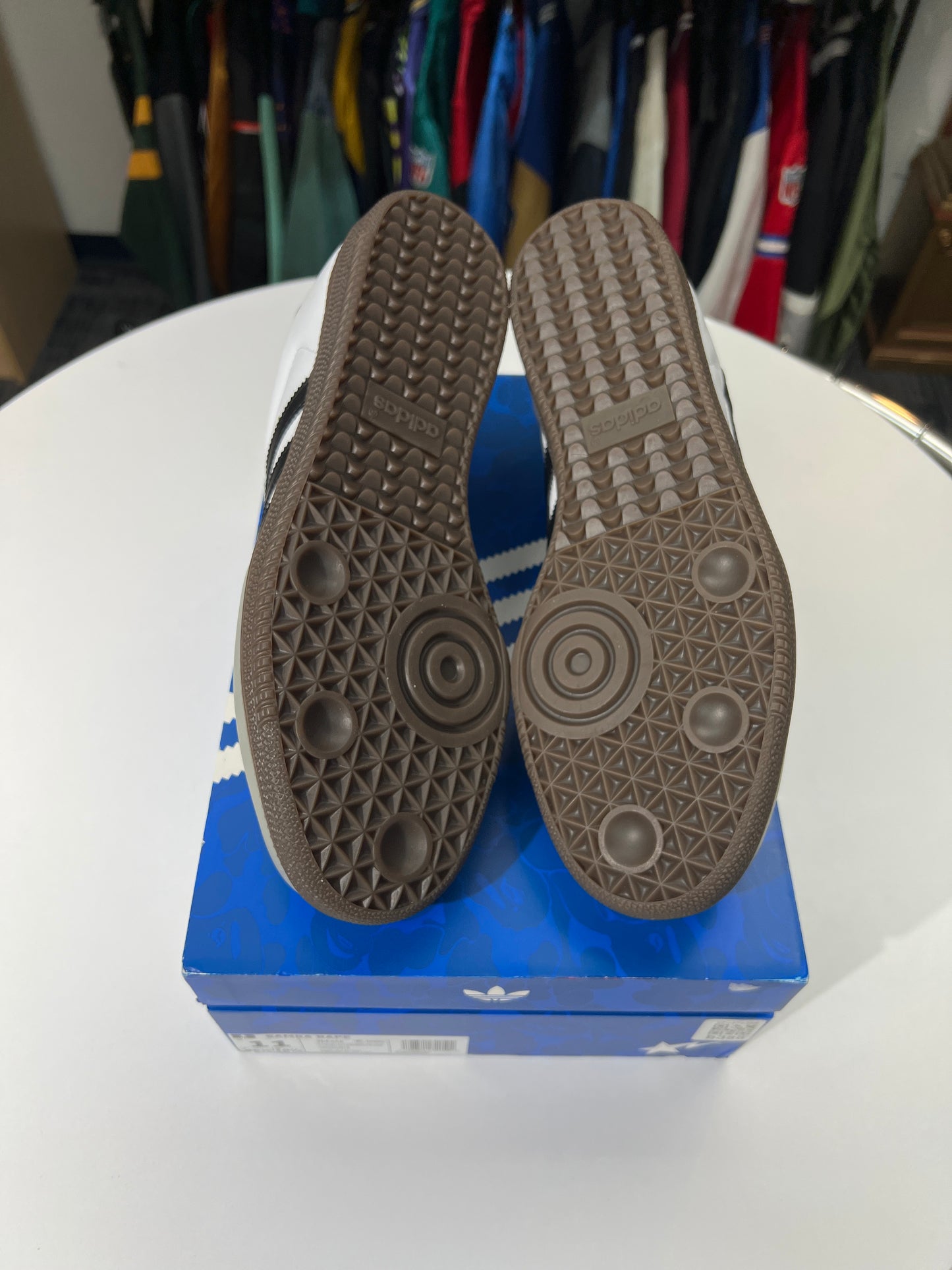 New Adidas x BAPE Samba White Black Gum