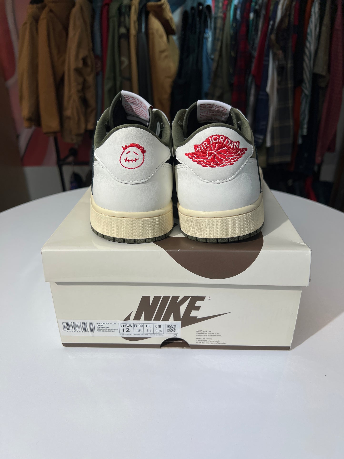 VNDS Travis Scott x Nike Jordan 1 Low Retro OG SP Medium Olive